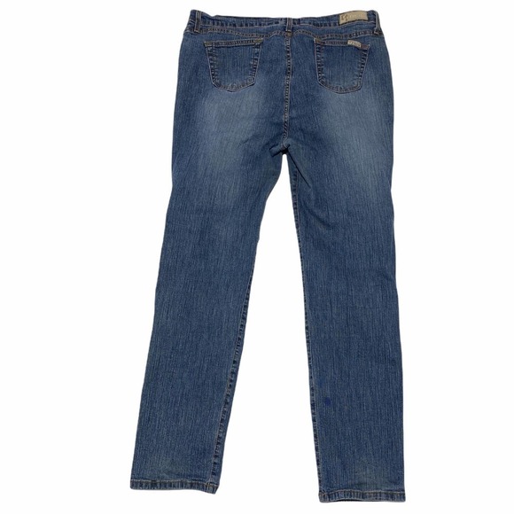 C'EST Tai Medium Wash Blue Denim Skinny Jeans - Picture 3 of 12